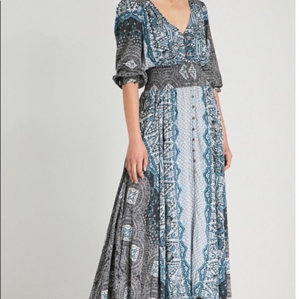 FREE PEOPLE Mexicali rose woven maxi dress